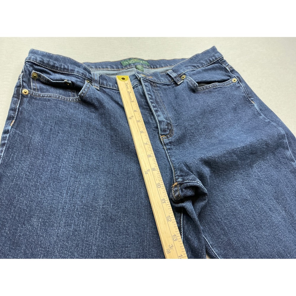 Lauren Ralph Lauren Vintage Jeans Straight Leg Dark Wash Blue Denim Womens 14 - Picture 15 of 16